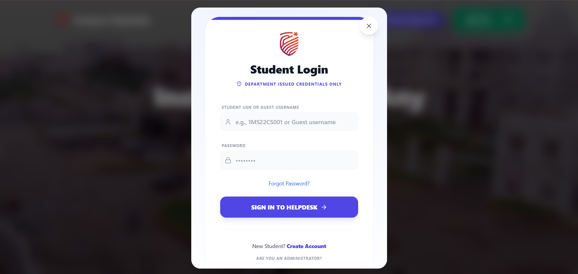 Campus Helpdesk View 4