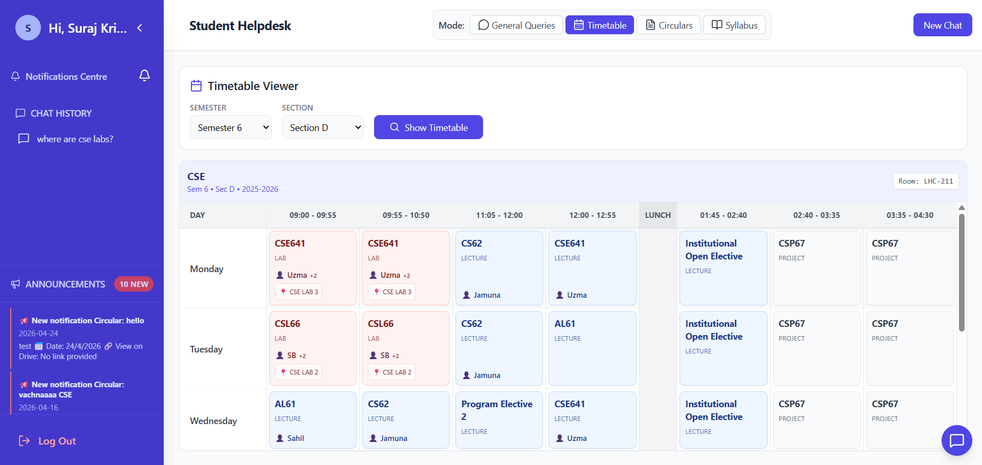 Campus Helpdesk View 6