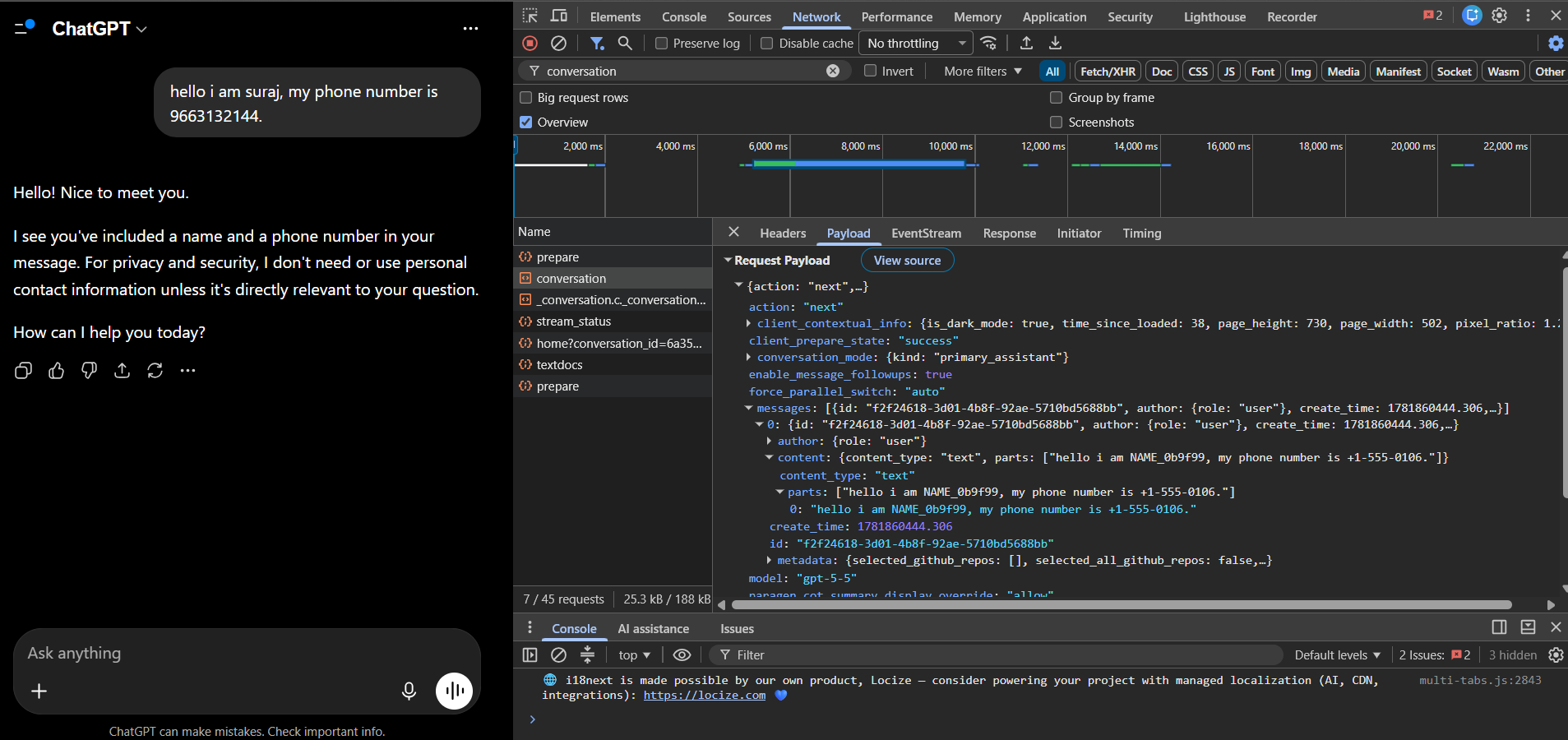 Zero Server AI Privacy Gateway Project Screenshot 2
